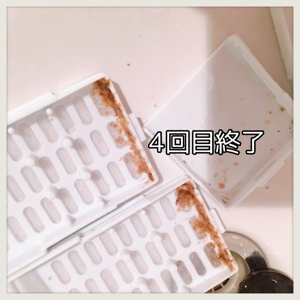 ダイソー粉末洗濯槽クリーナー使用画像