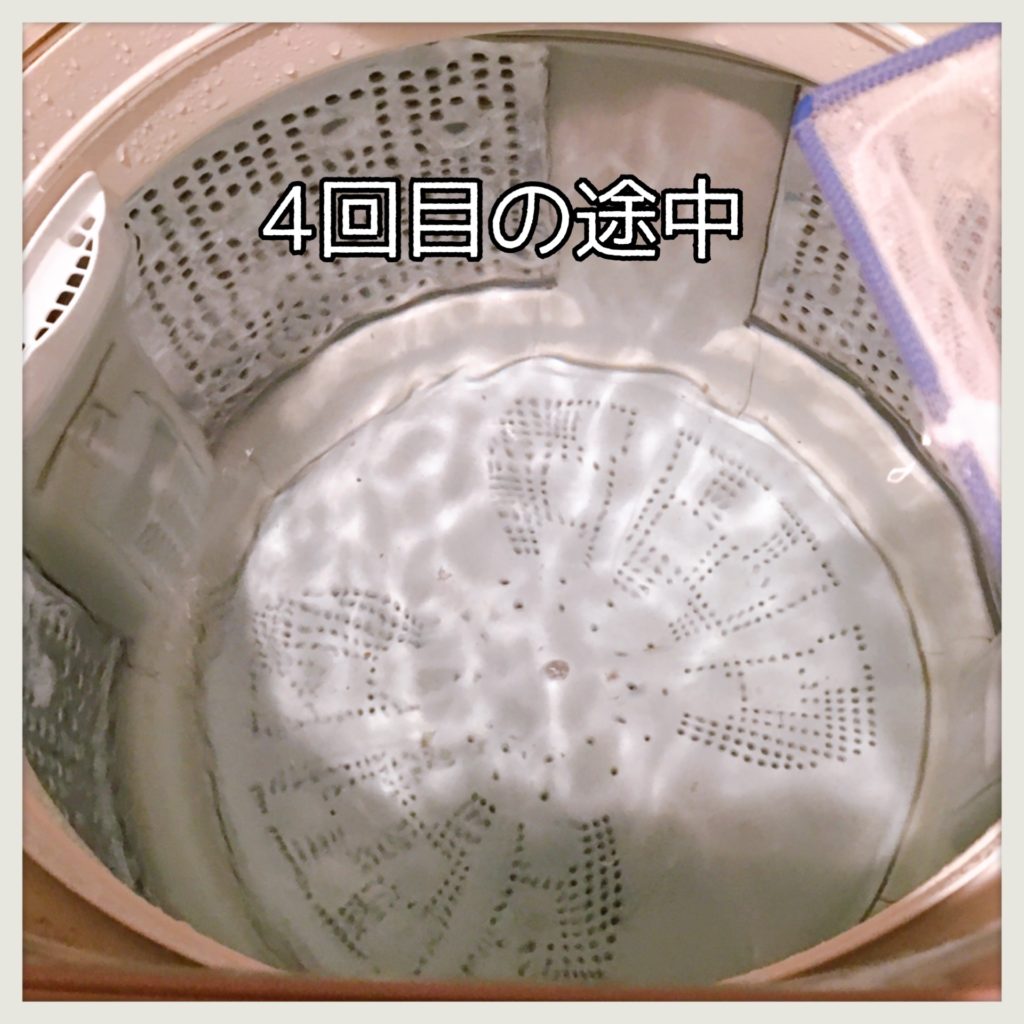 ダイソー粉末洗濯槽クリーナー使用画像